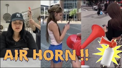 The Ultimate Air Horn Pranks Funny Videos Try Not To Laugh Youtube