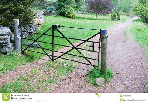 Country Gate Stock Photo Image Of Outside Side Leaf 10797462