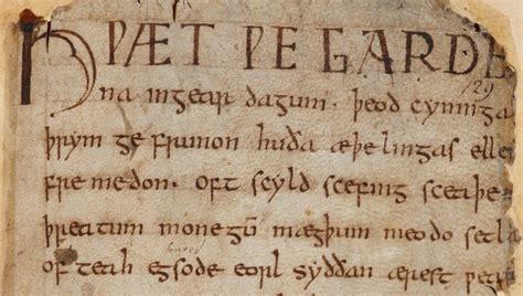 Thomas Sheridans Official Blog Beowulf Recited In Old English