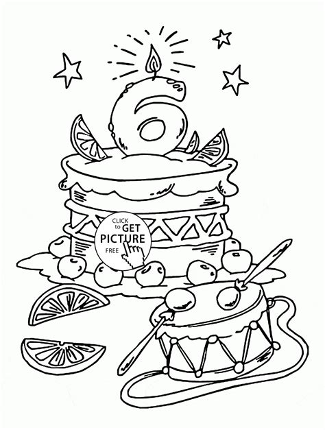 Happy 6th Birthday Coloring Pages And Love How They Are The Same