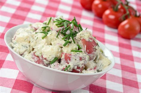 Mix sour cream, mayonnaise, and the mustard in a bowl. Red Potato Salad With Mayonnaise and Sour Cream Recipe