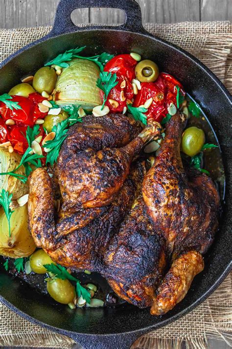 crispy spatchcock chicken recipe how to spatchcock a chicken the mediterranean dish