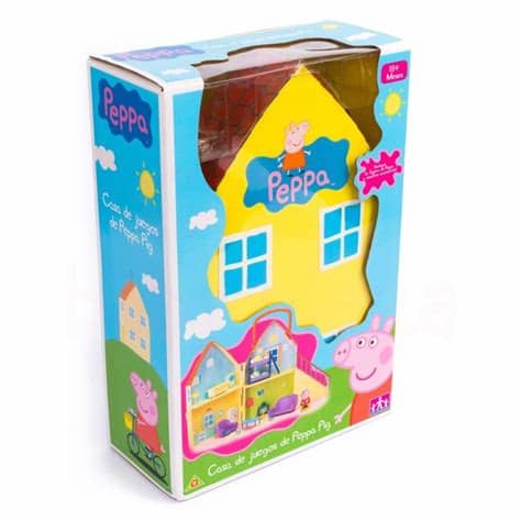 Peppa pig is a cheeky little piggy who lives with her younger brother george, mummy pig and daddy pig! Peppa Pig Casa mas Figura