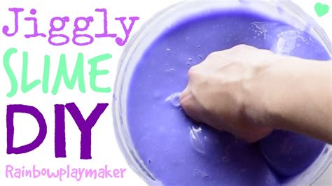 Diy Super Jiggly Water Slime Tutorial Youtube