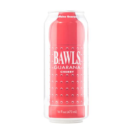 Bawls Cherry With Guarana Carbonated Soda Energy Drink 16oz Aluminum