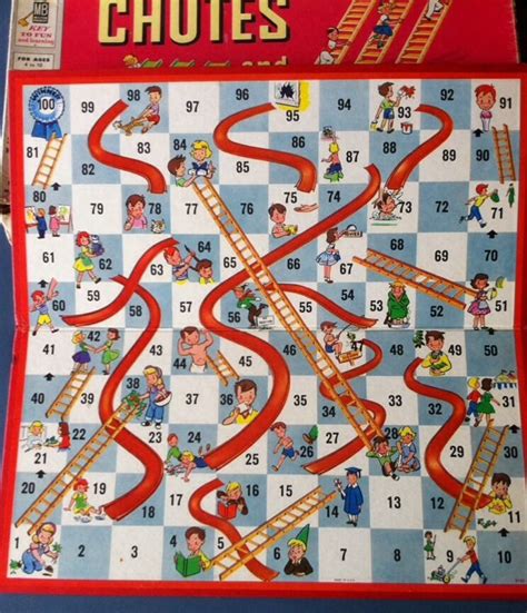 Printable Chutes And Ladders Board