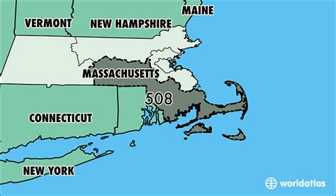 Where Is Area Code 508 Map Of Area Code 508 Worcester Ma Area Code