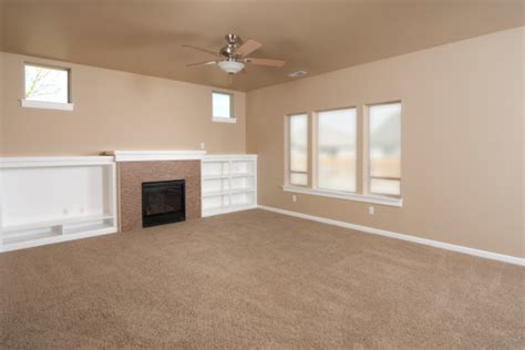 Empty Beige With Carpet Living Room Stock Photo Download Image Now