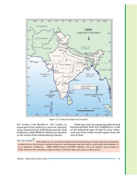 Ncert Book Class 9 Social Science Geography Chapter 1 India Size