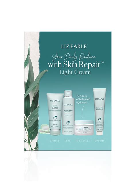 Liz Earle Your Daily Routine With Skin Repair Light Cream Kit Fenwick