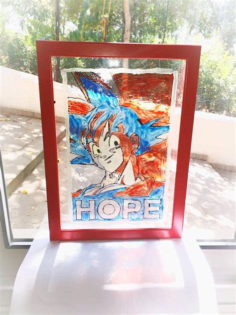 Dragonball Stained Glass Paneldragonballz Stained Glass Dragon Ball