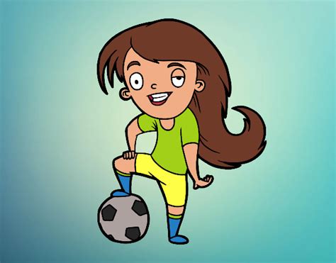 Veja mais ideias sobre ilustrações, ilustração, desenho. Desenho de Futebol feminino pintado e colorido por ...