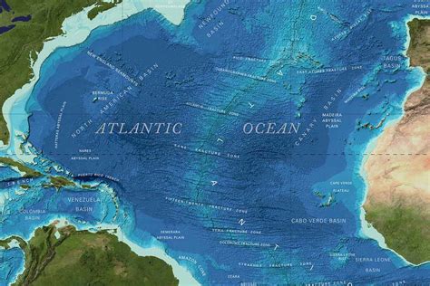 sea views mapping  ocean floor geographical magazine
