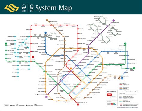 Singapore Mrt Train Network Map As Of January Land Transport Guru