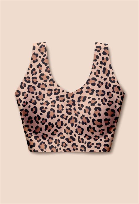 Leopard Seamless Bralette Pattern Eby™ Bralettes