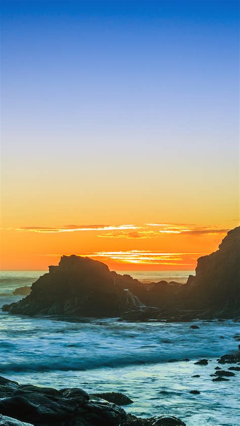 1080x1920 Sunset Ocean Sky Stars Hd Nature For Iphone 6 7 8