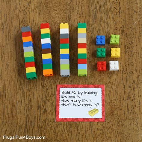 Lego Math Printable Challenge Cards Frugal Fun For Boys And Girls
