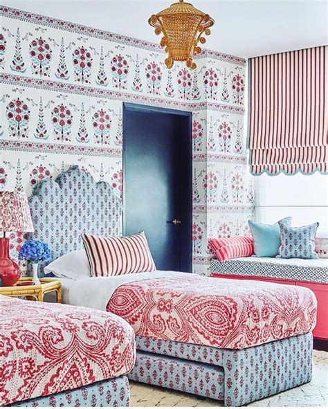 🎪red White And Blue Is So Fresh And Crisp Especially In This Bedroom