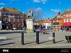 The Square in the centre of Petersfield, Hampshire, England uk Stock ...