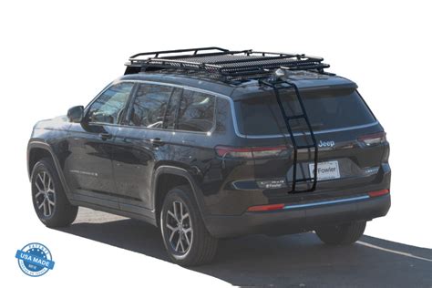 Jeep Grand Cherokee L Row Low Profile Roof Rack Multi Light With Sunroof Stealth Gobi Racks