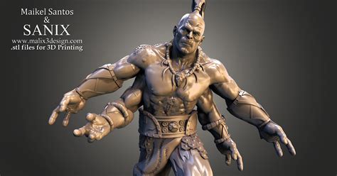 Mortal Kombat Goro 3d Printable Model Sanix