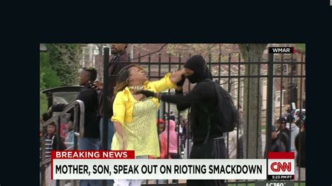 Video Shows Baltimore Mom Smack Masked Son Over Riots Cnn
