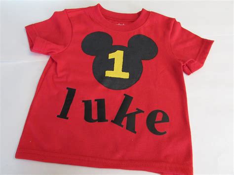 I picked up the shirt from the sale rack at old navy for about $5. DIY: Mickey Mouse 1st Birthday Shirt - falon loves life