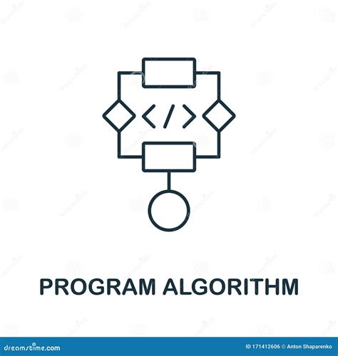 Program Algorithm Line Icon Thin Design Style From Programmer Icon