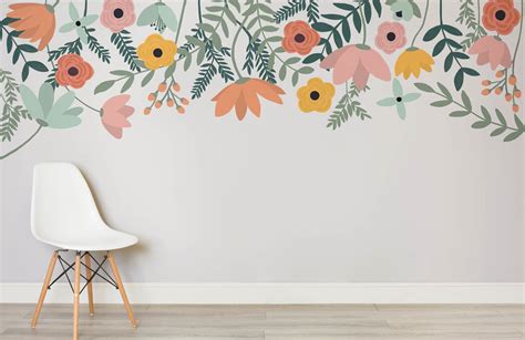 Flower Wallpaper Large Floral Designs Hovia Wall Painting Decor