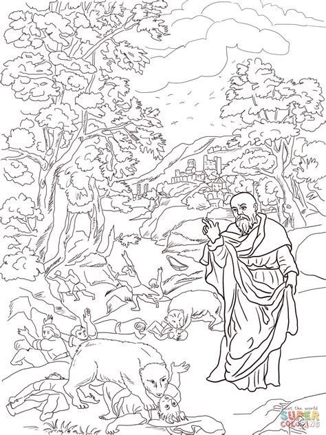 Designed to be used after the stories are taught (and not as a substitute), parents should read the captions on the page and provide direction. Elisha Coloring Pages - Kidsuki