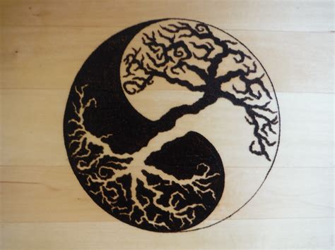 Tree Of Life Yin Yang Etsy