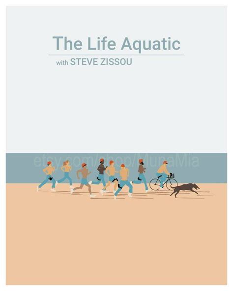 The Life Aquatic With Steve Zissou Wes Anderson Movie Poster Etsy Wes