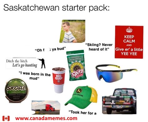 Saskatchewan Starter Pack 🇨🇦 Canada Memes