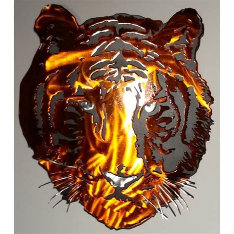 Generic Mwa Tgrhd18to Tiger Head Metal Wall Art Size 16 X 18