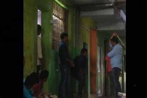 Andhra School Principal Caught On Cam Brutally Caning Students Booked