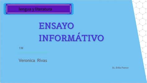 Ensayo Informativo