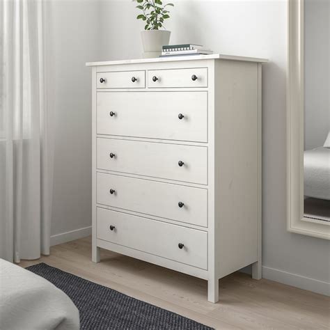 hemnes 6 drawer chest white stain 421 2x515 8 ikea