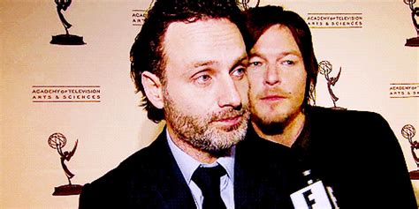 pictures of norman reedus and andrew lincoln popsugar celebrity