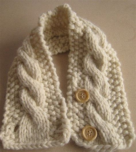 Knitting Pattern Cabled Neck Warmer Par Homemadeoriginals Sur Etsy