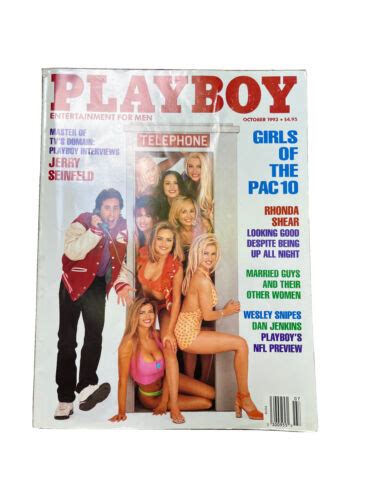 Playboy Magazine October Jerry Seinfeld Rhonda Shear Centerfold