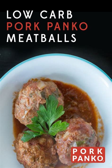 This moist, tender meatloaf tastes just like the original! Low Carb Pork Panko Meatballs in 2020 | Ground pork ...