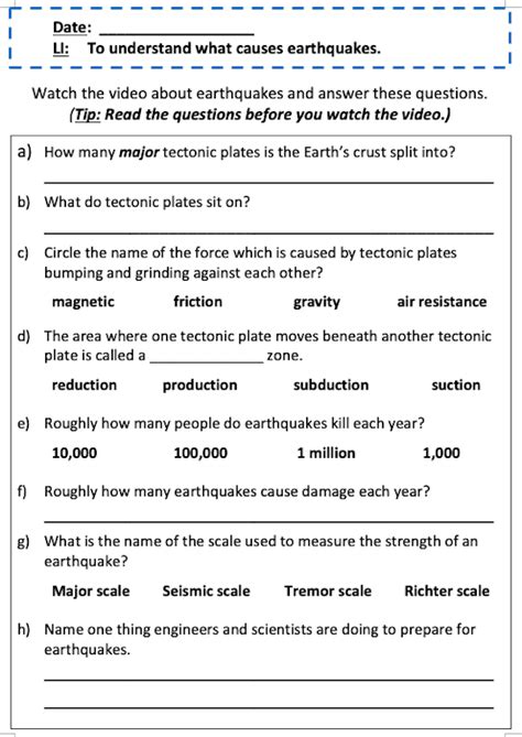 Understanding The Causes Of Earthquakes Teach It Forward