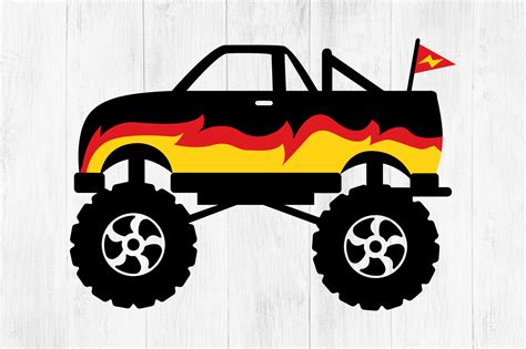 Monster Truck SVG By Twingenuity Graphics | TheHungryJPEG.com