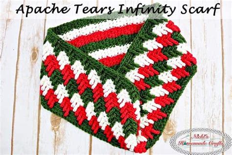Apache Tears Infinity Scarf Free Crochet Pattern Nickis Homemade
