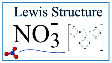 How To Draw The Lewis Dot Structure For NO3 Nitrate Ion YouTube