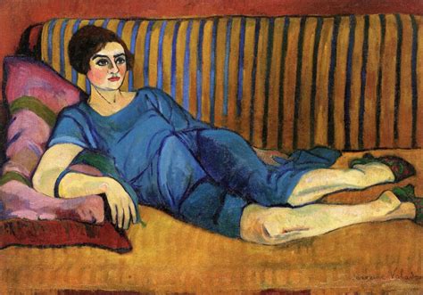 suzanne valadon femme allongée sur le canapé 1917 1918 1918 92×65 cm descriptif de l œuvre