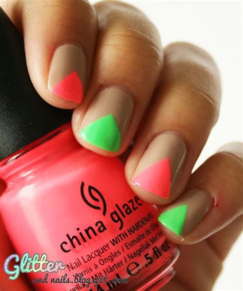 Glitter And Nails Neons Nude Kleancolor Bikini Green China Glaze