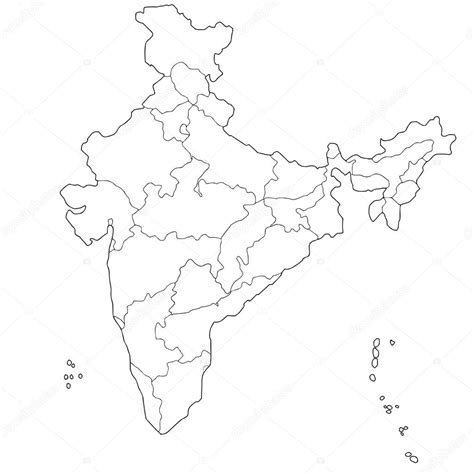 Map Of India Stock Vector By ©belyaev71 56420735