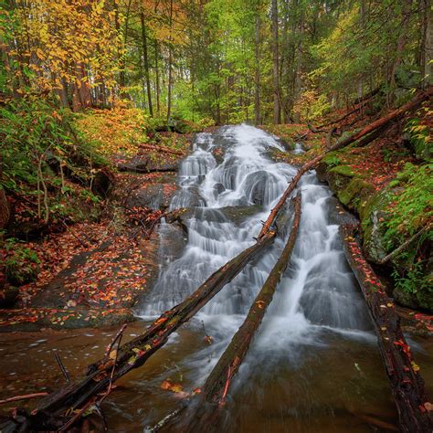 Hatch Brook Falls Autumn Photograph By Bill Wakeley Fine Art America