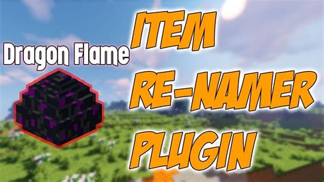 Item Rename Plugin Minecraft Youtube